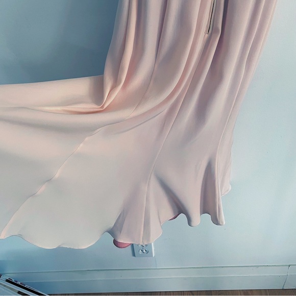 NWOT Altuzarra Claudette Light  Pink Silk Flared Short Sleeve Dress size 4 - Picture 13 of 16